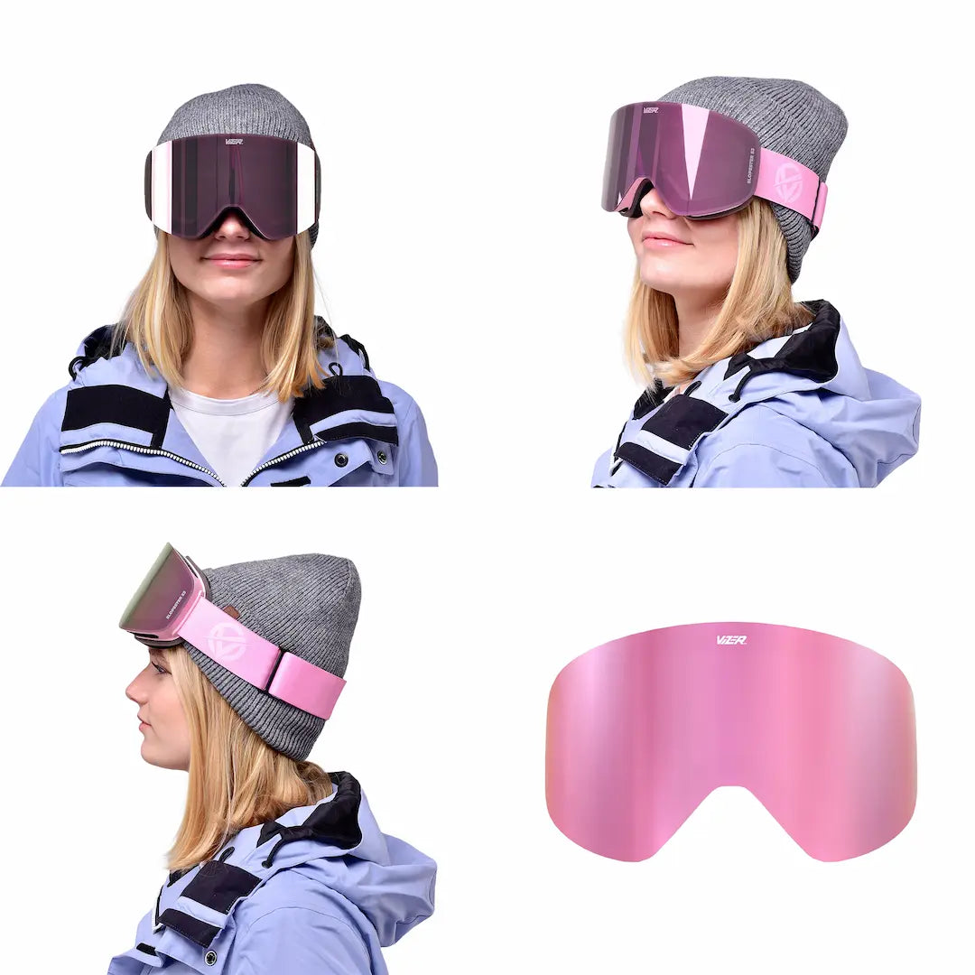 Odoland Skibrillen Kit met Verwisselbare Lens, Verwisselbare Magnetische Frameloze Lenzen, Skibril Anti-condens en UV-Bescherming, voor Mannen en Vrouwen, Geschikt voor Helmen, BE Odoland Skibrillen Kit met Verwisselbare Lens, Verwisselbare Magnetische Frameloze Lenzen, Skibril Anti-condens en UV-Bescherming, voor Mannen en Vrouwen, Geschikt voor Helmen, BE