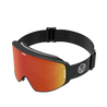 Ski goggle with red mirror lens