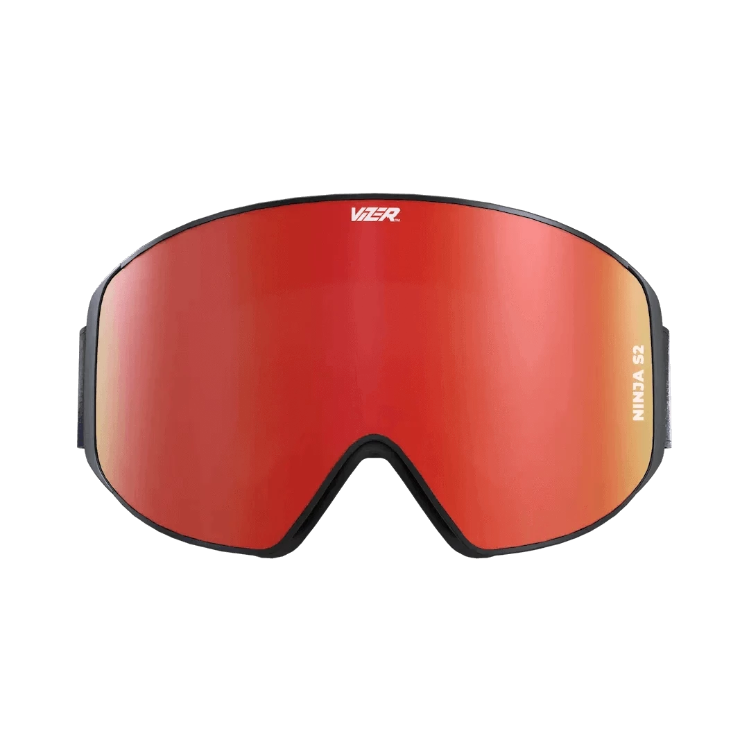 Orange mirror ski goggles - Vizer