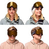 People wearing bronze mirror ski goggle - Auric Carver