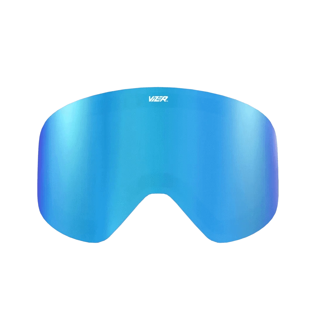 Blue mirror lens for Slopester ski goggle