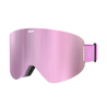 Silver pink mirror ski goggle - Blush Slopester