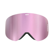 Women's pink ski goggle with mirror lens