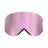 Women's pink ski goggle with mirror lens