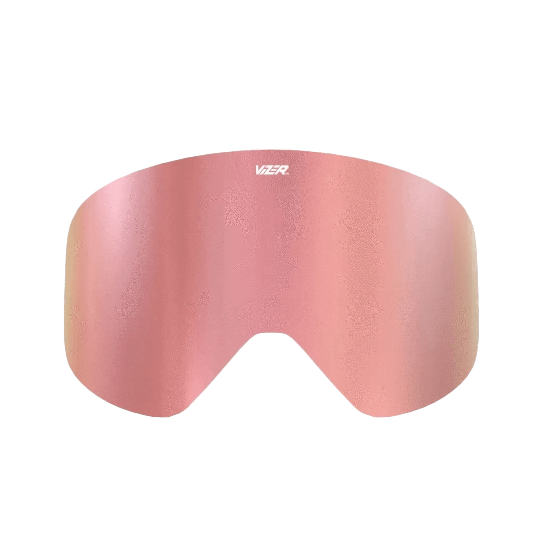 Pink gold mirror lens for Slopester ski goggle