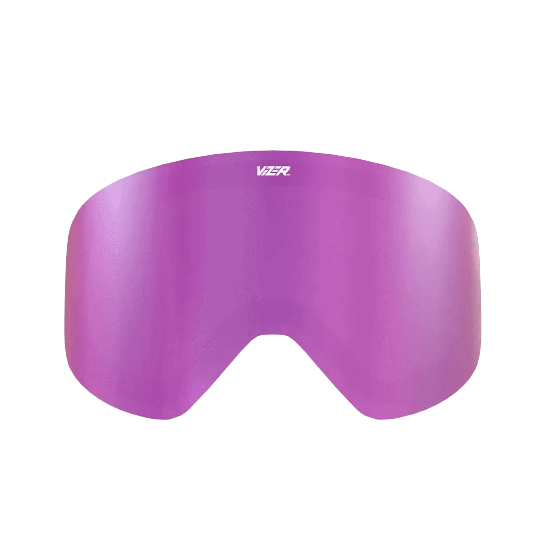 Purple mirror lens for Slopester ski goggles