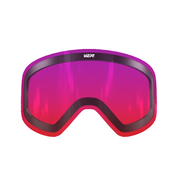 Purple red gradient ski goggle lens for Slopester goggle